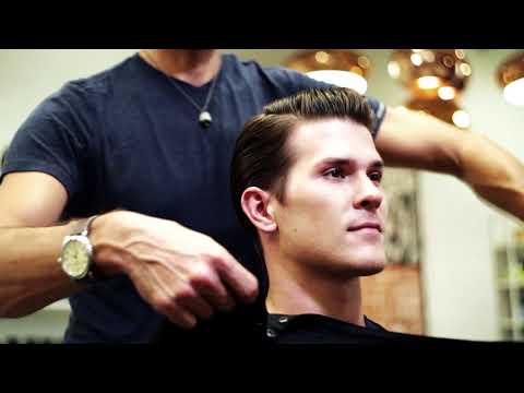Stylist Applies Firm Hold Styling Gel by American Crew to Client